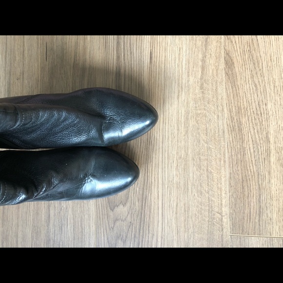 Browns brand black knee high heel boots - Picture 2 of 2